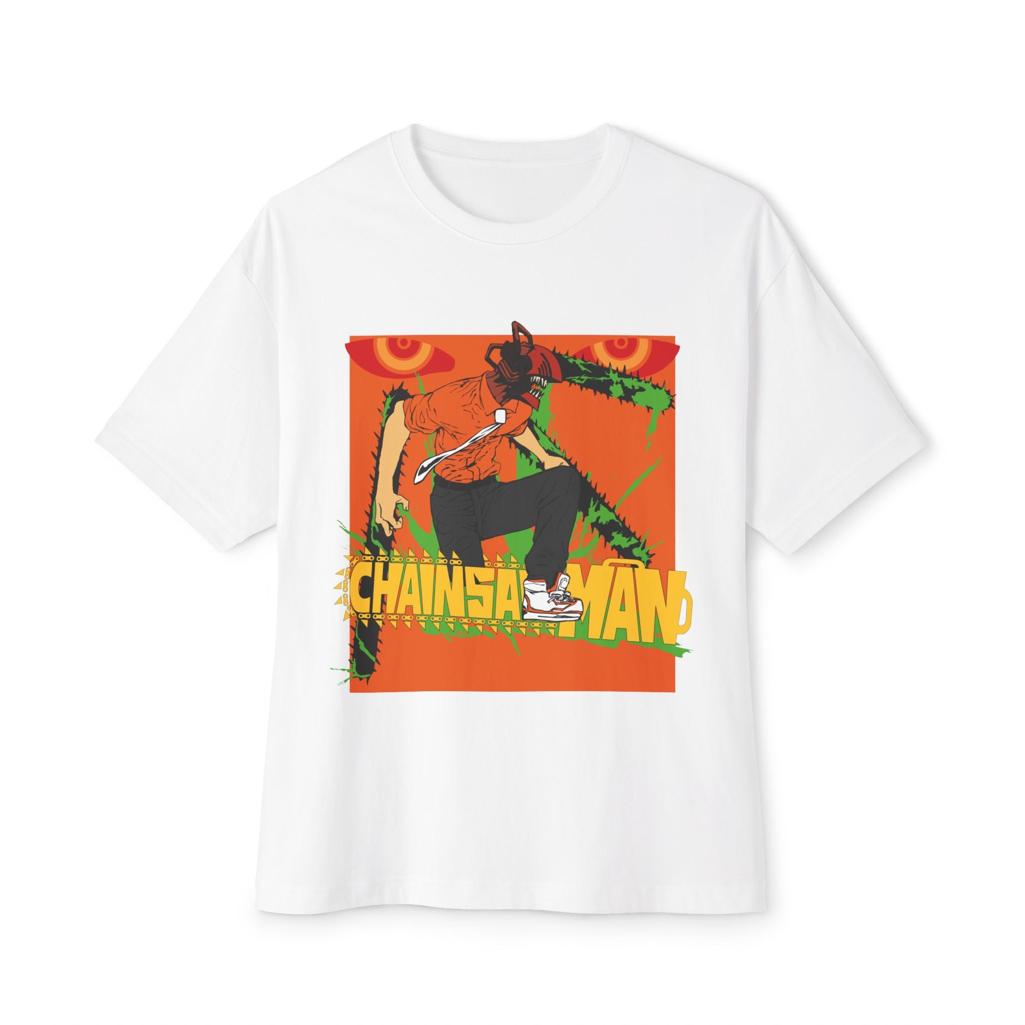 Chainsaw Man Graphic Tee — Bold Anime Skate Style Oversized Shirt