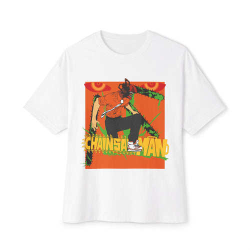 Chainsaw Man Graphic Tee — Bold Anime Skate Style Oversized Shirt