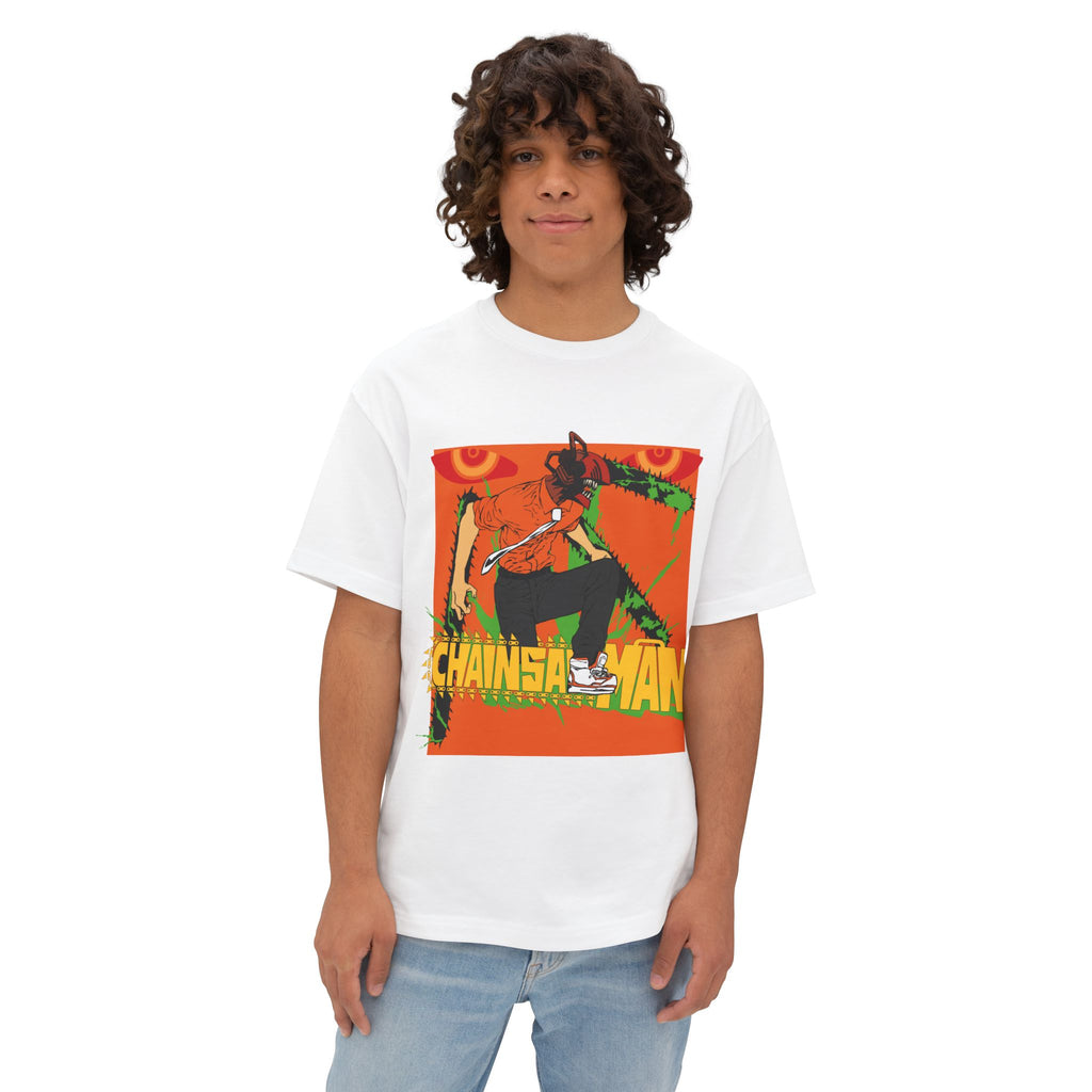 Chainsaw Man Graphic Tee — Bold Anime Skate Style Oversized Shirt