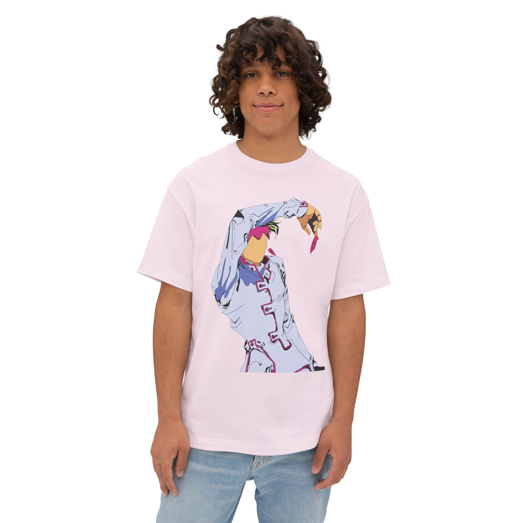 Rohan Kishibe Jojo's Bizarre Adventure Inspired Oversized Graphic Tee — Stylized Character Print