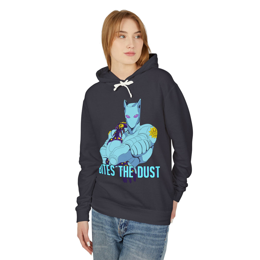 Killer Queen Stand “Bites the Dust” Jojo's Bizarre Adventure Inspired Hoodie — Anime Graphic Sweatshirt